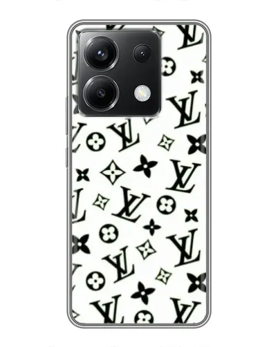 Чехол для Xiaomi POCO X6 5G с картинкой «Монохромный хаос LV» Чехол для Xiaomi POCO X6 5G с картинкой «Монохромный хаос LV»