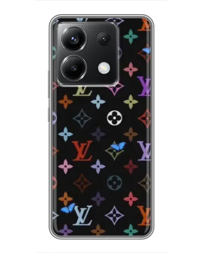 Чехол для Xiaomi POCO X6 5G с картинкой «Цветная монограмма LV» Чехол для Xiaomi POCO X6 5G с картинкой «Цветная монограмма LV»