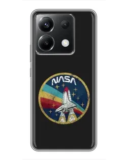 Чехол для Xiaomi POCO X6 5G с картинкой «NASA — эмблема миссии» Чехол для Xiaomi POCO X6 5G с картинкой «NASA — эмблема миссии»