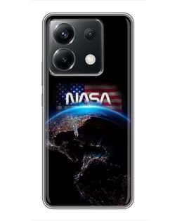 Чехол для Xiaomi POCO X6 5G с картинкой «Земля из космоса NASA» Чехол для Xiaomi POCO X6 5G с картинкой «Земля из космоса NASA»