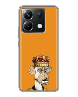 Чехол для Xiaomi POCO X6 5G с картинкой «Золотая обезьяна Bored Ape»