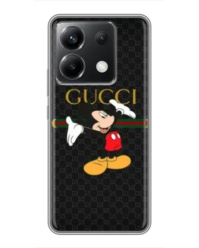 Чехол для Xiaomi POCO X6 5G с картинкой «Микки Маус Gucci»