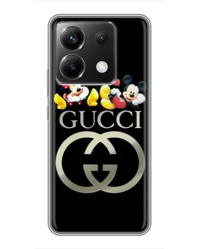 Чехол для Xiaomi POCO X6 5G с картинкой «Gucci — герои Disney»