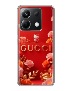 Чехол для Xiaomi POCO X6 5G с картинкой «Gucci — золотой сад»