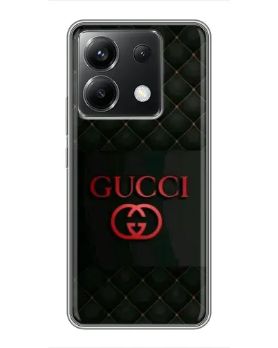 Чехол для Xiaomi POCO X6 5G с картинкой «Gucci — стеганый черный»