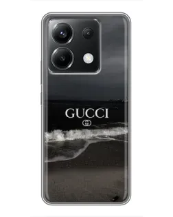 Чехол для Xiaomi POCO X6 5G с картинкой «Gucci — морской прибой»