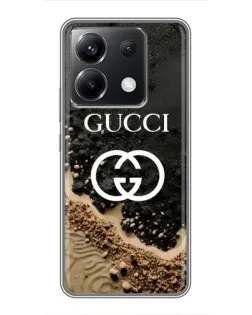 Чехол для Xiaomi POCO X6 5G с картинкой «Gucci — песчаные дюны»