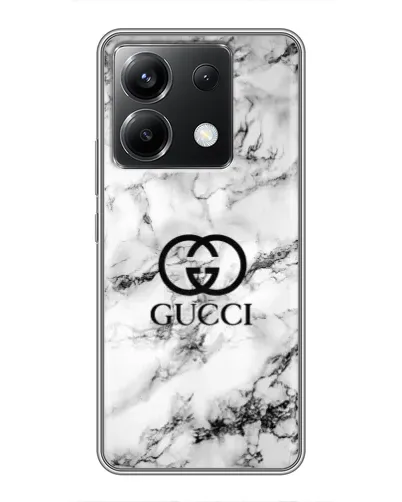 Чехол для Xiaomi POCO X6 5G с картинкой «Gucci — мраморный шик»