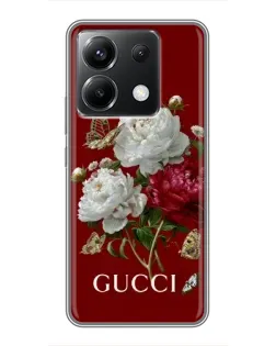 Чехол для Xiaomi POCO X6 5G с картинкой «Gucci —  сад»