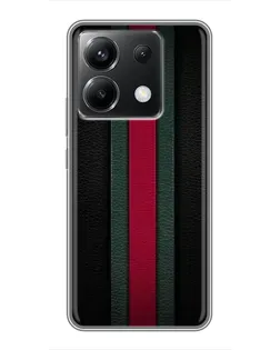 Чехол для Xiaomi POCO X6 5G с картинкой «Gucci — неоновая линия»