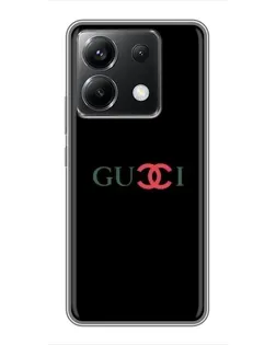 Чехол для Xiaomi POCO X6 5G с картинкой «Gucci — красный градиент»