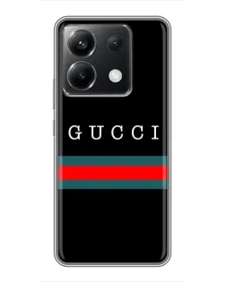 Чехол для Xiaomi POCO X6 5G с картинкой «Gucci — красный пояс»