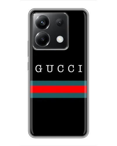 Чехол для Xiaomi POCO X6 5G с картинкой «Gucci — красный пояс»