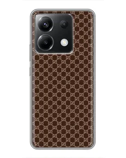 Чехол для Xiaomi POCO X6 5G с картинкой «Gucci — шоколадная сетка»