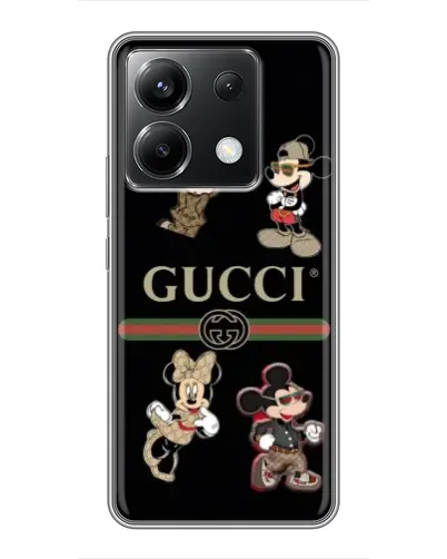 Чохол для Xiaomi POCO X6 5G з картинкою «Gucci — герої Disney та монограма» Чохол для Xiaomi POCO X6 5G з картинкою «Gucci — герої Disney та монограма»