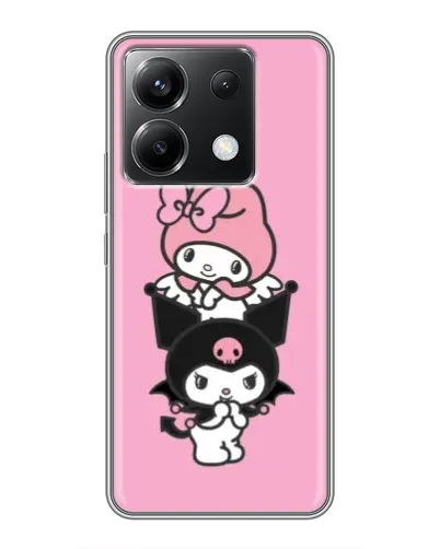 Чехол для Xiaomi POCO X6 5G с картинкой «My Melody и Kuromi» Чехол для Xiaomi POCO X6 5G с картинкой «My Melody и Kuromi»