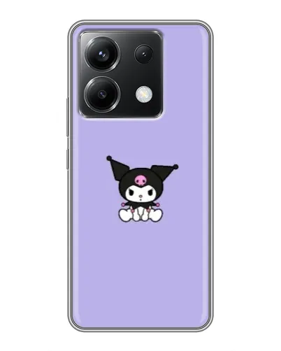 Чехол для Xiaomi POCO X6 5G с картинкой «Kuromi — фиолетовый минимализм» Чехол для Xiaomi POCO X6 5G с картинкой «Kuromi — фиолетовый минимализм»