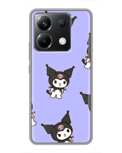 Чехол для Xiaomi POCO X6 5G с картинкой «Паттерн с Kuromi» Чехол для Xiaomi POCO X6 5G с картинкой «Паттерн с Kuromi»