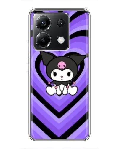 Чехол для Xiaomi POCO X6 5G с картинкой «Kuromi и фиолетовые сердца» Чехол для Xiaomi POCO X6 5G с картинкой «Kuromi и фиолетовые сердца»