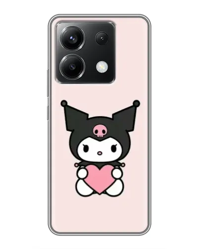 Чехол для Xiaomi POCO X6 5G с картинкой «Kuromi и сердце» Чехол для Xiaomi POCO X6 5G с картинкой «Kuromi и сердце»