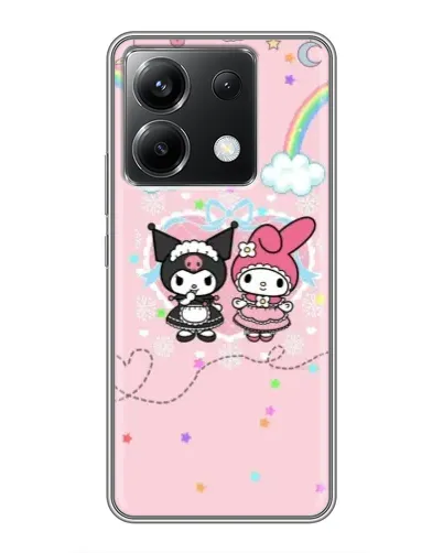 Чехол для Xiaomi POCO X6 5G с картинкой «My Melody и Kuromi» Чехол для Xiaomi POCO X6 5G с картинкой «My Melody и Kuromi»