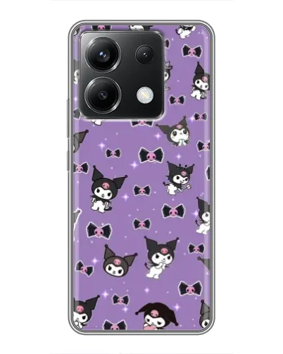 Чехол для Xiaomi POCO X6 5G с картинкой «Kuromi — паттерн» Чехол для Xiaomi POCO X6 5G с картинкой «Kuromi — паттерн»
