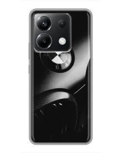 Чехол для Xiaomi POCO X6 5G с картинкой «Эмблема BMW — макро»