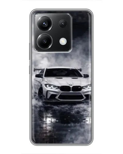 Чехол для Xiaomi POCO X6 5G с картинкой «BMW сквозь туман» Чехол для Xiaomi POCO X6 5G с картинкой «BMW сквозь туман»