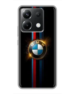 Чехол для Xiaomi POCO X6 5G с картинкой «BMW M-Power неон»