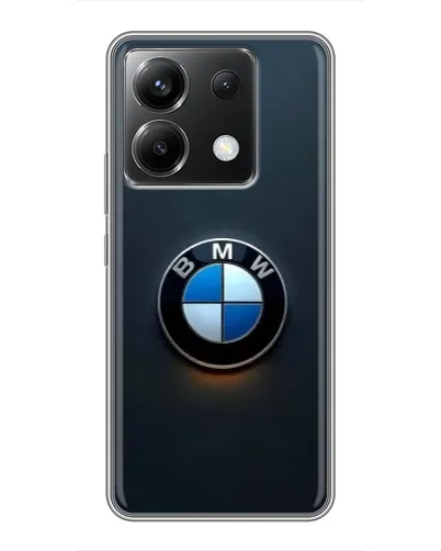 Чехол для Xiaomi POCO X6 5G с картинкой «Логотип BMW — минимализм» Чехол для Xiaomi POCO X6 5G с картинкой «Логотип BMW — минимализм»