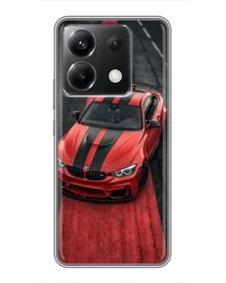 Чехол для Xiaomi POCO X6 5G с картинкой «BMW на красной дорожке»