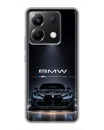 Чехол для Xiaomi POCO X6 5G с картинкой «BMW сквозь ночной город» Чехол для Xiaomi POCO X6 5G с картинкой «BMW сквозь ночной город»