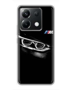 Чехол для Xiaomi POCO X6 5G с картинкой «BMW — взгляд тигра»