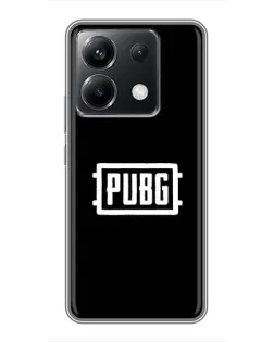 Чехол для Xiaomi POCO X6 5G с картинкой «Лого BMW — металлический блеск»