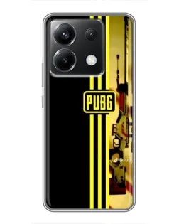 Чехол для Xiaomi POCO X6 5G с картинкой «PUBG — камуфляжный шлем»