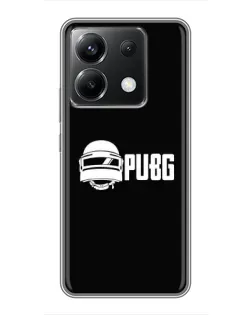 Чехол для Xiaomi POCO X6 5G с картинкой «PUBG — классический лого»