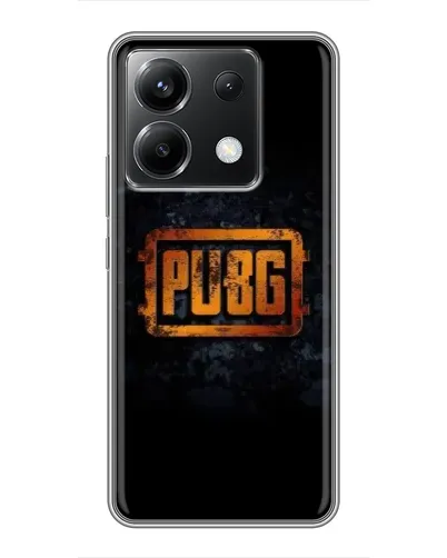 Чехол для Xiaomi POCO X6 5G с картинкой «PUBG — золотой логотип»