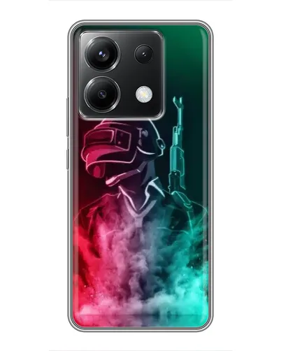 Чехол для Xiaomi POCO X6 5G с картинкой «PUBG — огненный воин»