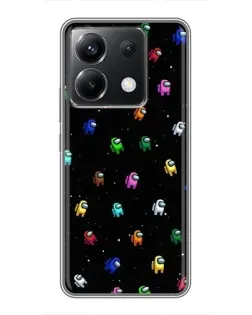 Чехол для Xiaomi POCO X6 5G с картинкой «Экипаж Among Us» Чехол для Xiaomi POCO X6 5G с картинкой «Экипаж Among Us»