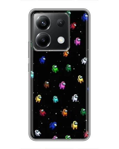 Чехол для Xiaomi POCO X6 5G с картинкой «Экипаж Among Us»