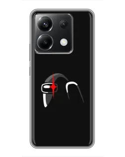 Чехол для Xiaomi POCO X6 5G с картинкой «Among Us шлем» Чехол для Xiaomi POCO X6 5G с картинкой «Among Us шлем»