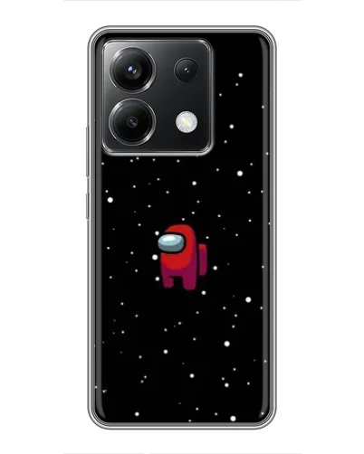 Чехол для Xiaomi POCO X6 5G с картинкой «Красный Among Us»