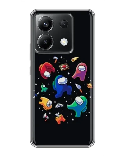 Чехол для Xiaomi POCO X6 5G с картинкой «Among Us космос»