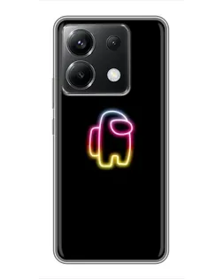 Чехол для Xiaomi POCO X6 5G с картинкой «Among Us градиент»