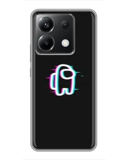 Чехол для Xiaomi POCO X6 5G с картинкой «Among Us неон»
