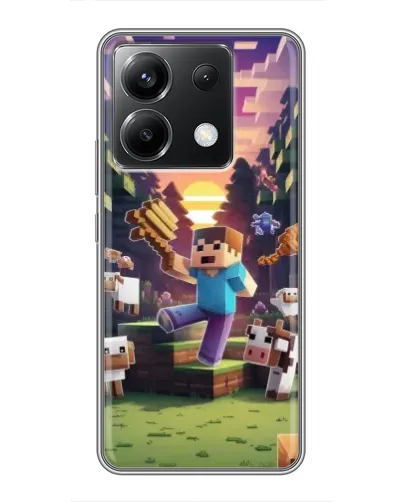 Чехол для Xiaomi POCO X6 5G с картинкой «Стив на ферме» Чехол для Xiaomi POCO X6 5G с картинкой «Стив на ферме»