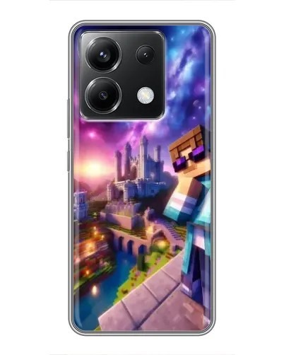 Чехол для Xiaomi POCO X6 5G с картинкой «Стив и космос» Чехол для Xiaomi POCO X6 5G с картинкой «Стив и космос»