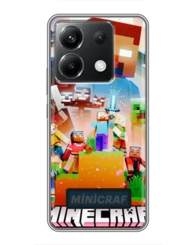 Чехол для Xiaomi POCO X6 5G с картинкой «Minecraft герои игры» Чехол для Xiaomi POCO X6 5G с картинкой «Minecraft герои игры»
