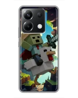 Чехол для Xiaomi POCO X6 5G с картинкой «Стив и гусь»