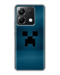 Чехол для Xiaomi POCO X6 5G с картинкой «Крипер текстура»